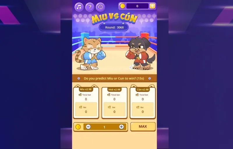 Thủ thuật chơi Miu vs Cún hiệu quả